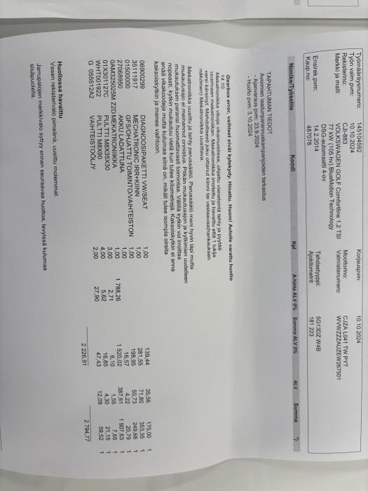 VOLKSWAGEN Golf 2014