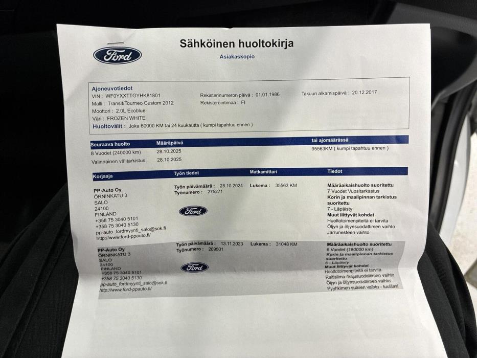 FORD Transit Custom 2018