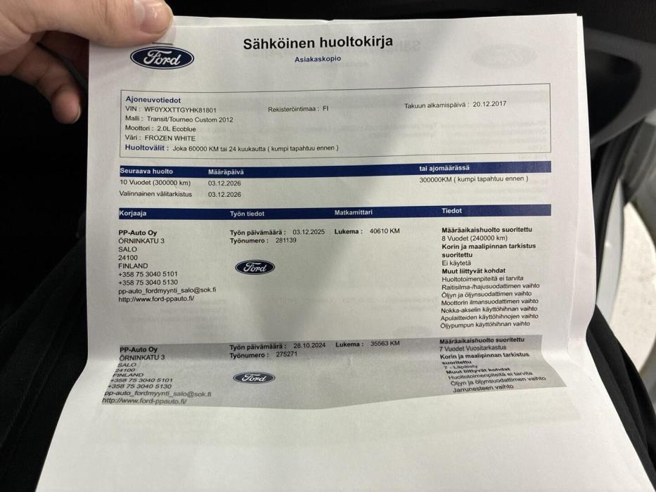 FORD Transit Custom 2018