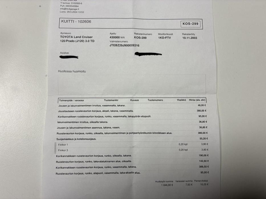 TOYOTA Land Cruiser 2003