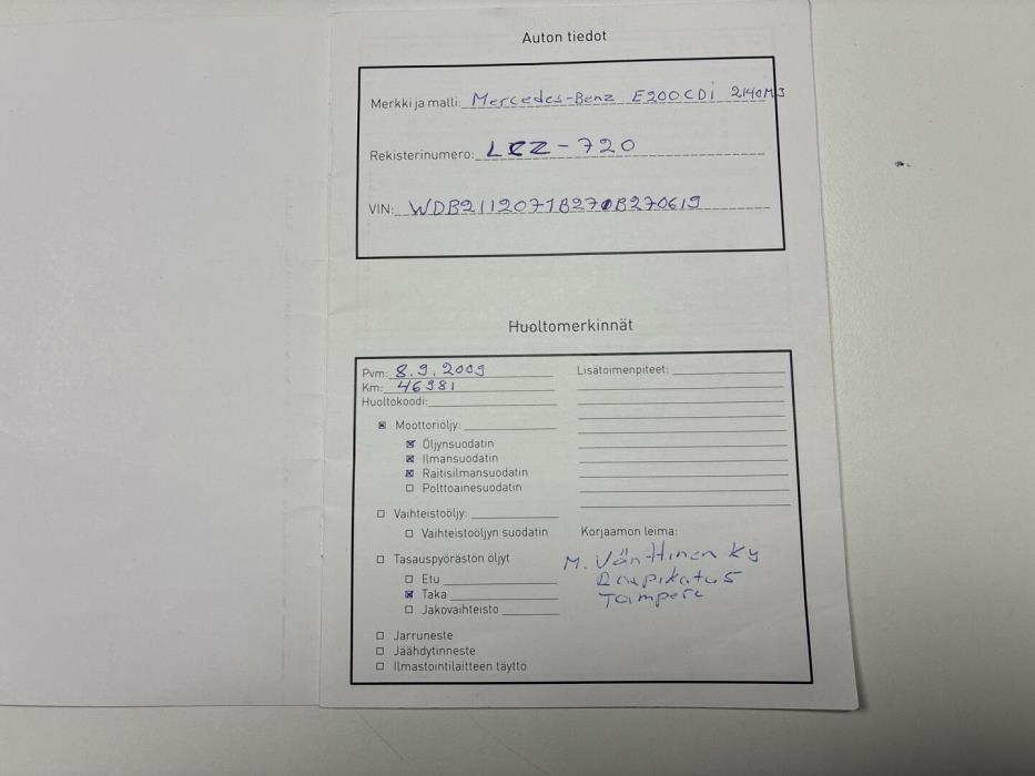 MERCEDES-BENZ E 2008