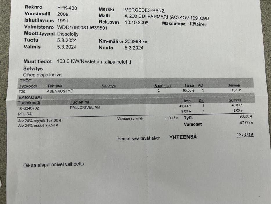 MERCEDES-BENZ A 2008