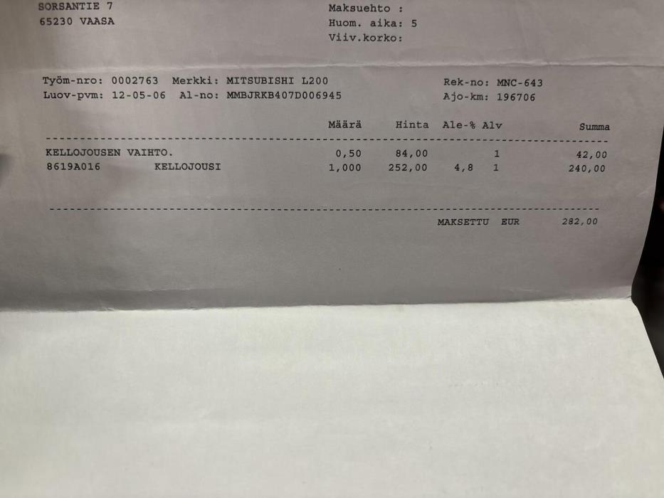 MITSUBISHI L200 2006