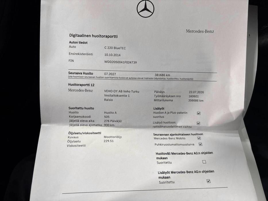 MERCEDES-BENZ C 2014