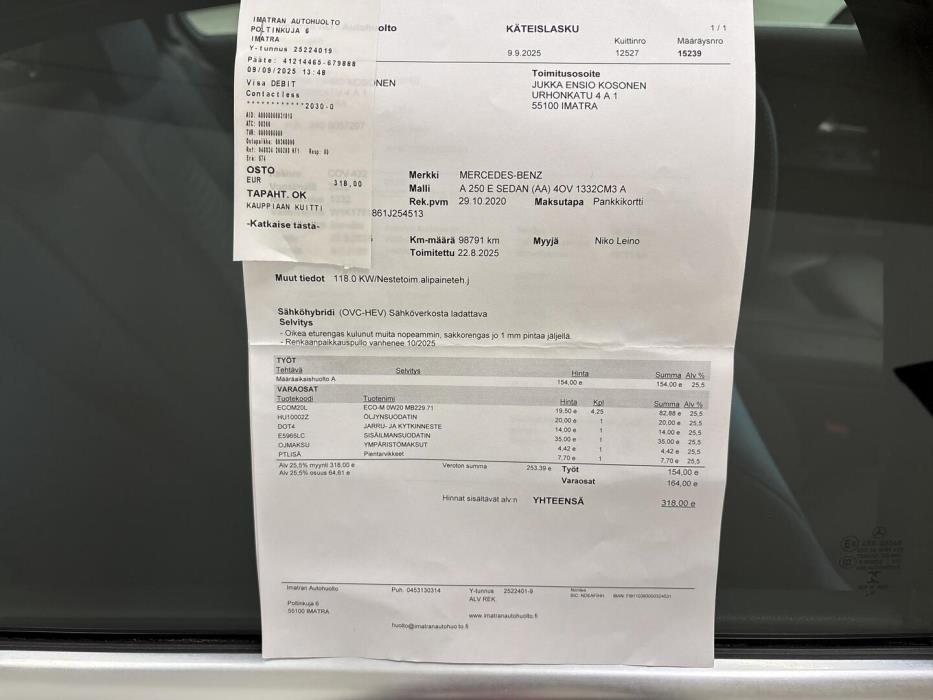 MERCEDES-BENZ A 2020