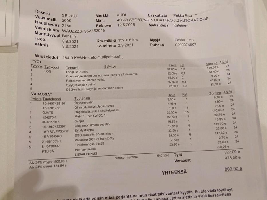 AUDI A3 2005