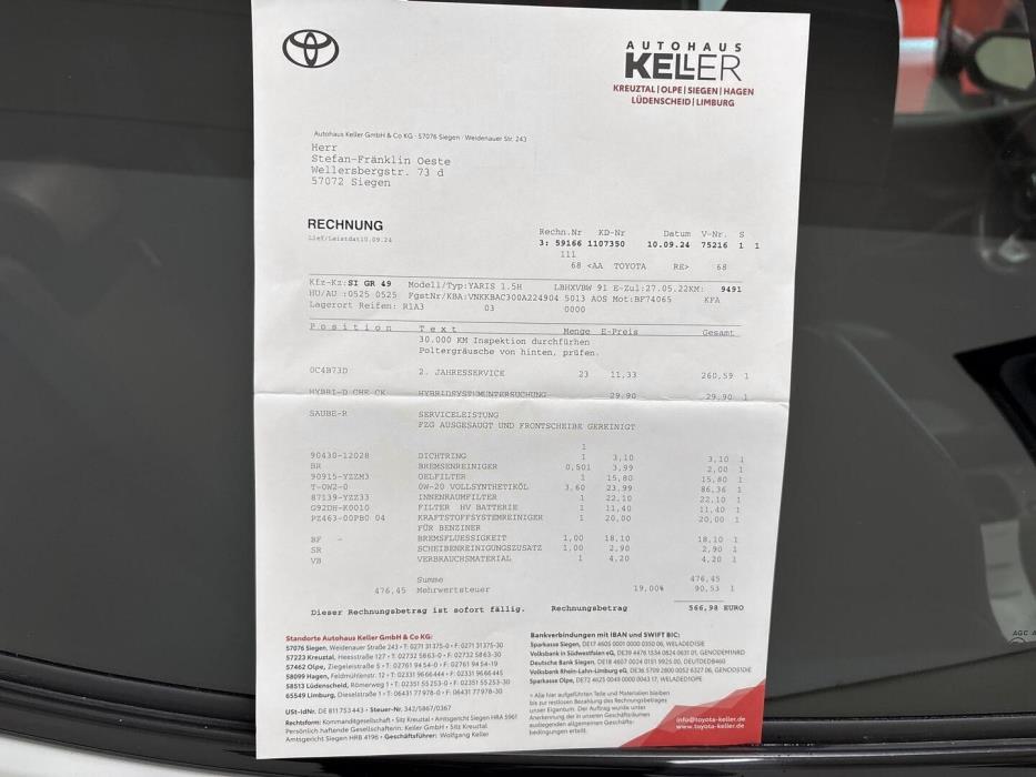 TOYOTA YARIS 2022