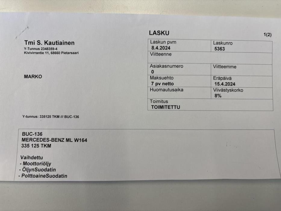 MERCEDES-BENZ ML 2010