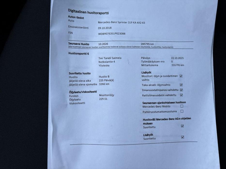 MERCEDES-BENZ Sprinter 2019