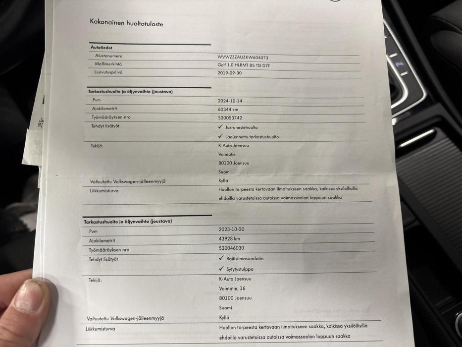 VOLKSWAGEN Golf 2019