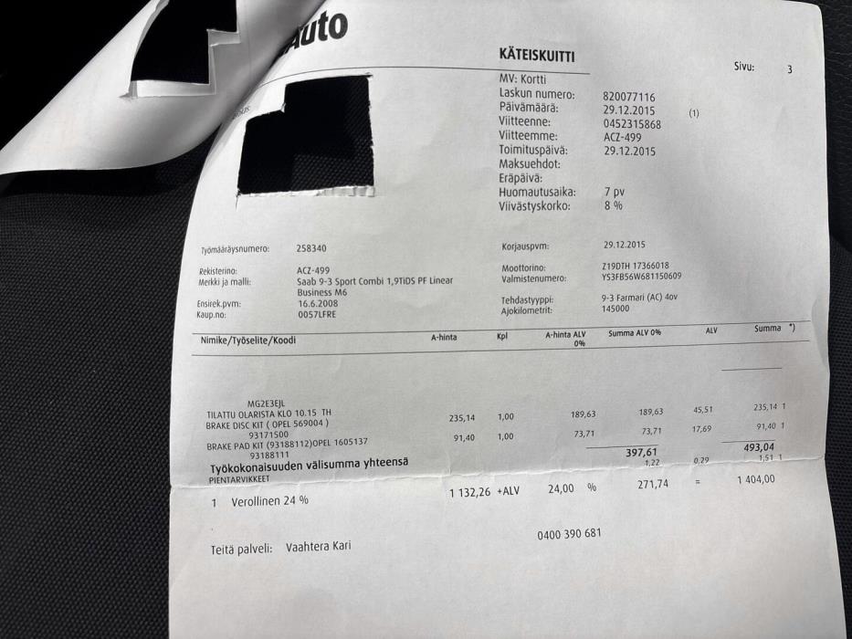 SAAB 9-3 2008