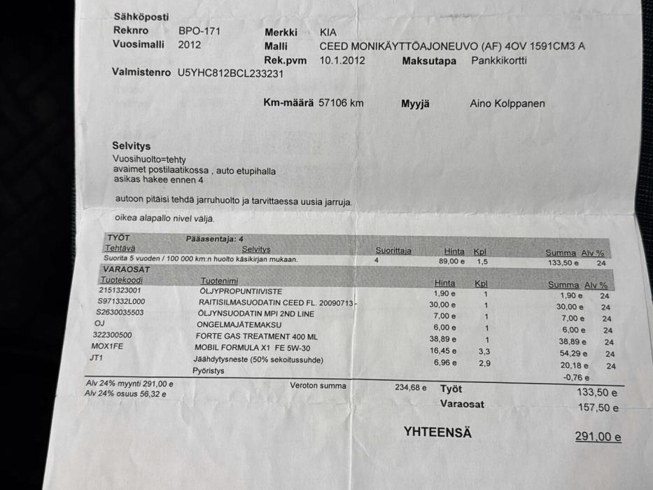 KIA CEED 2012