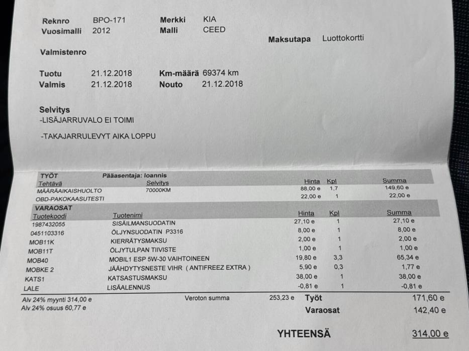 KIA CEED 2012
