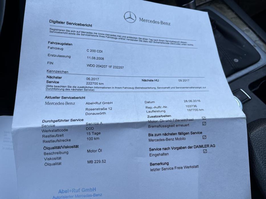 MERCEDES-BENZ C 2008