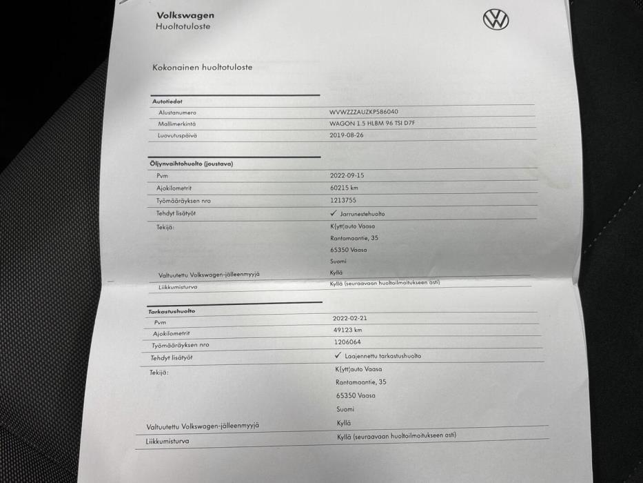 VOLKSWAGEN Golf 2019