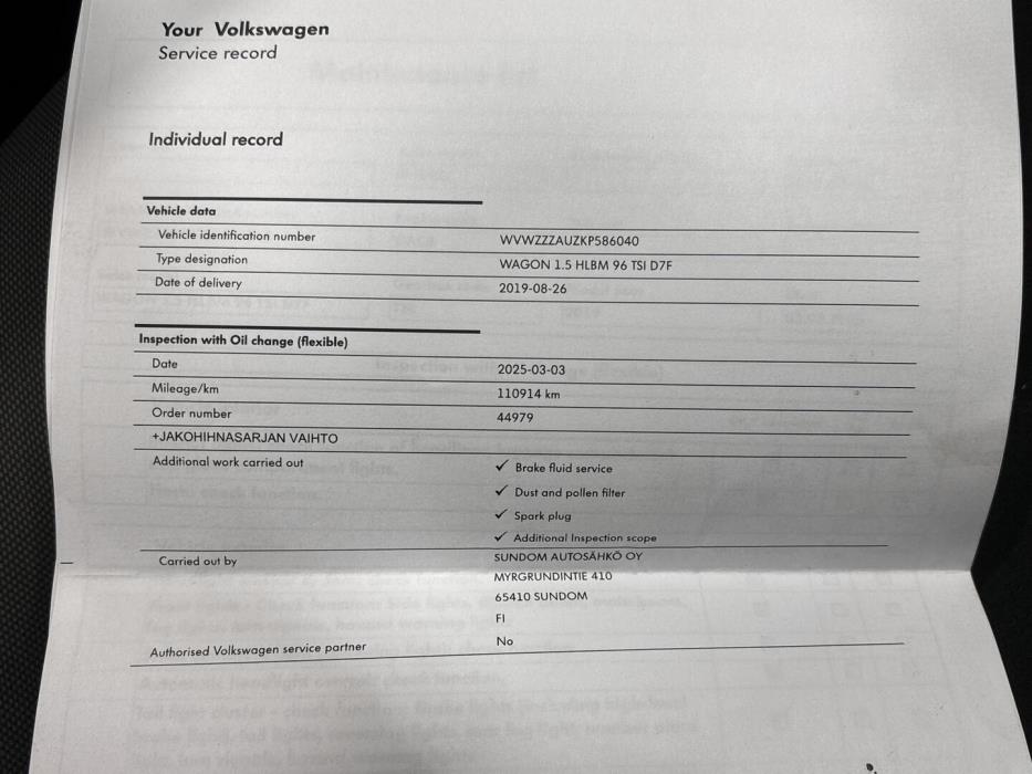 VOLKSWAGEN Golf 2019