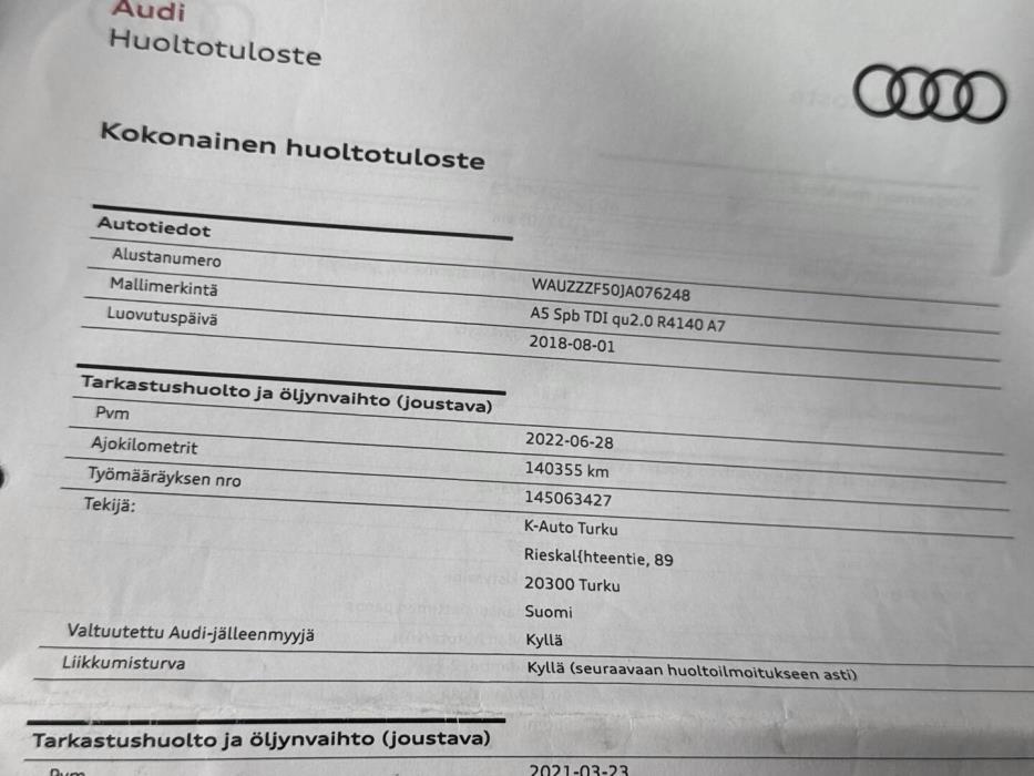 AUDI A5 2018