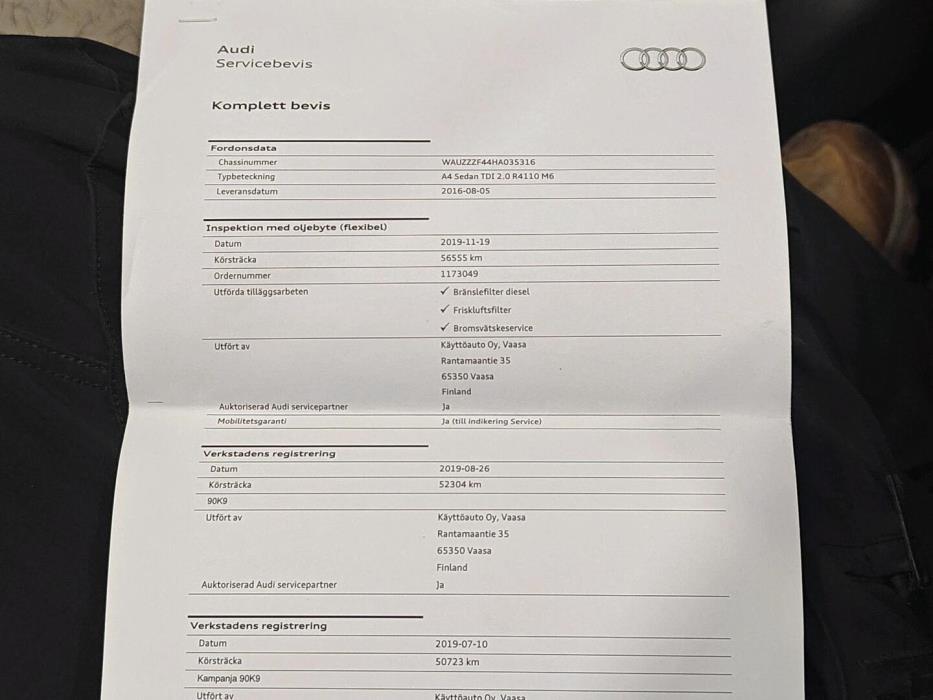 AUDI A4 2016