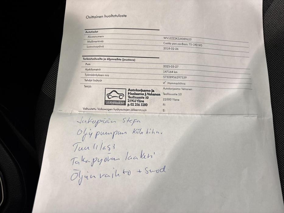 VOLKSWAGEN Caddy 2018