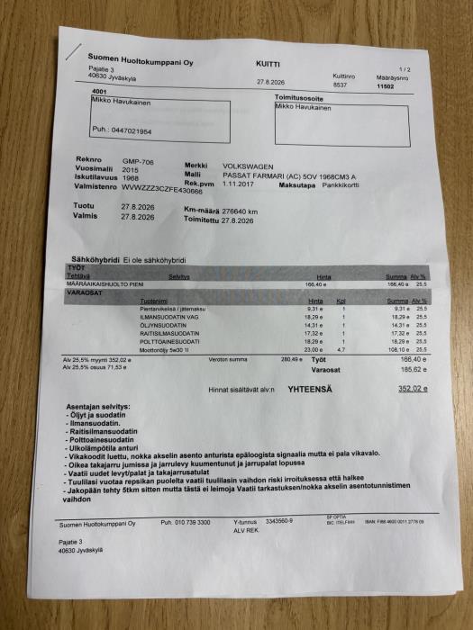 VOLKSWAGEN Passat 2015
