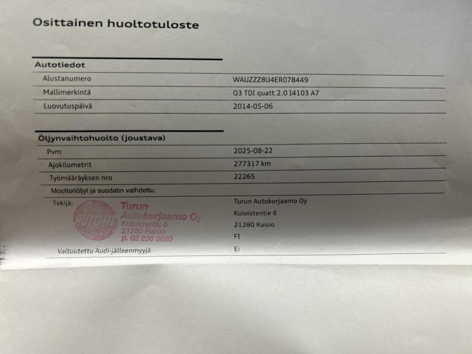 AUDI Q3 2014