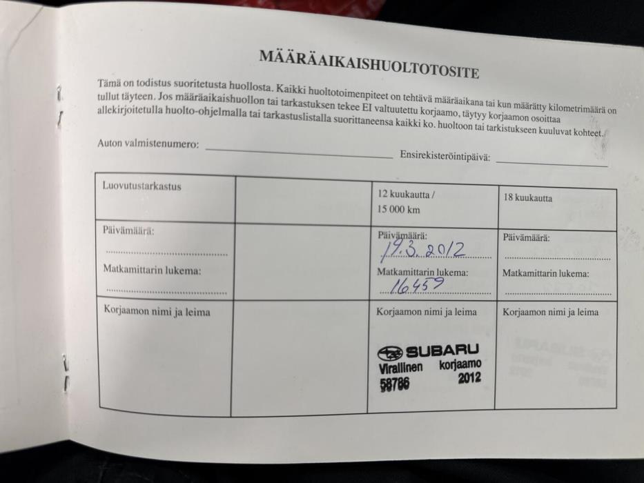 SUBARU Forester 2011