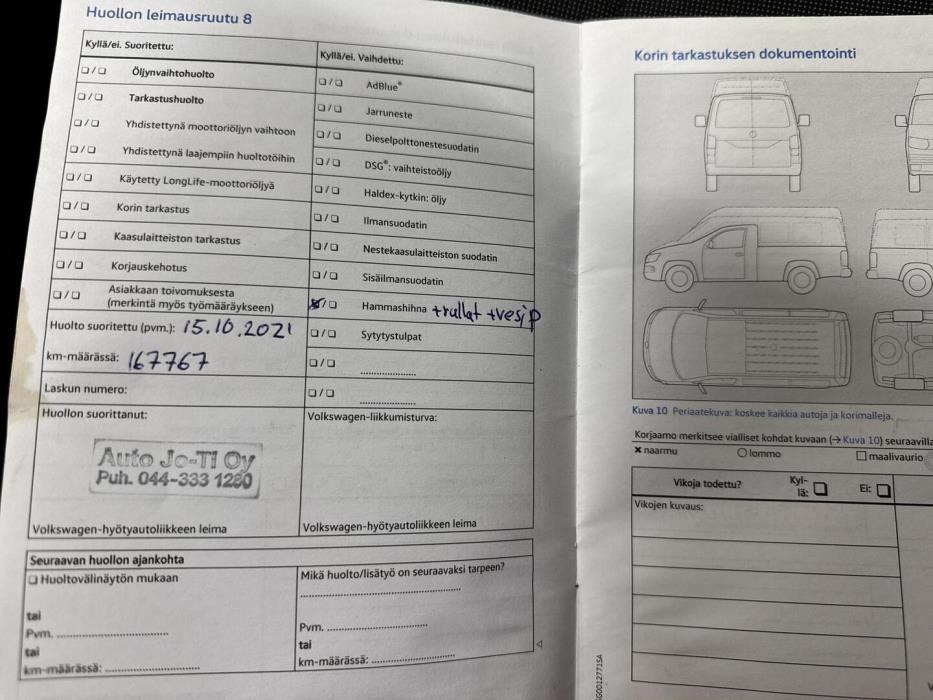 VOLKSWAGEN Transporter 2016