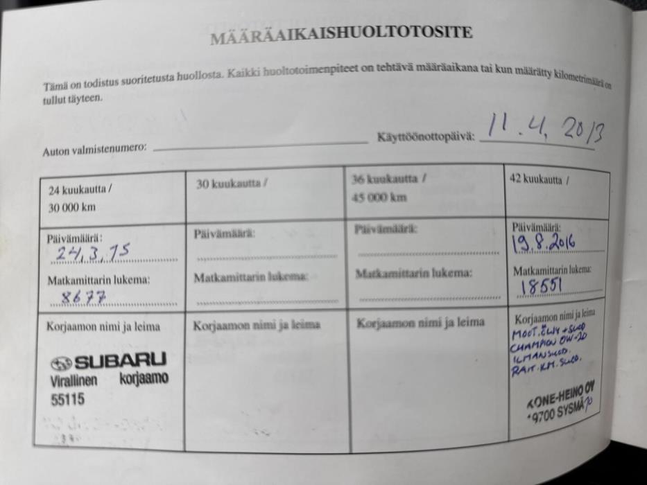 SUBARU Forester 2013