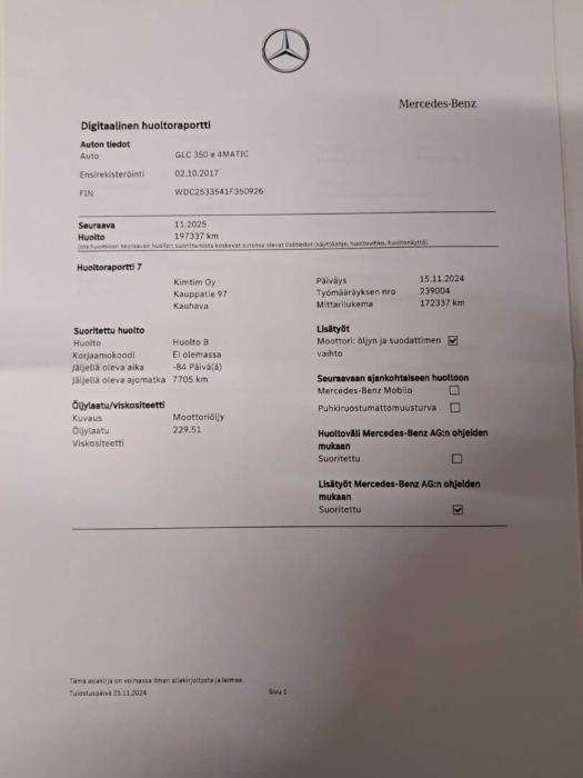 MERCEDES-BENZ GLC 2017