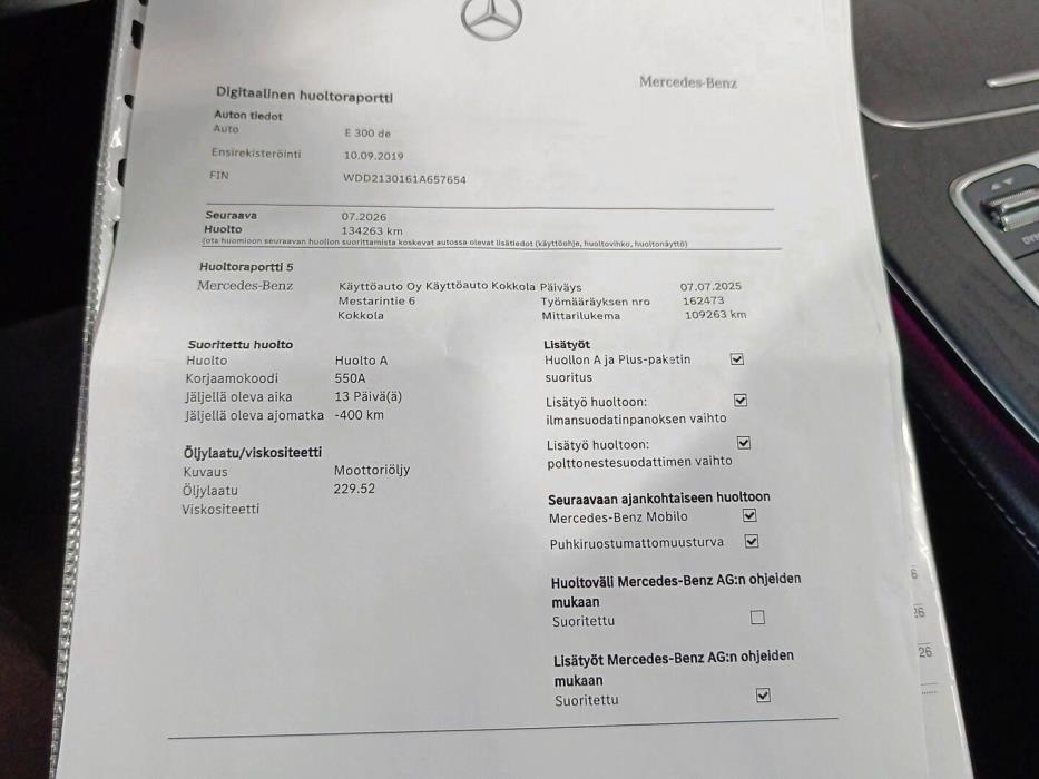MERCEDES-BENZ E 2019