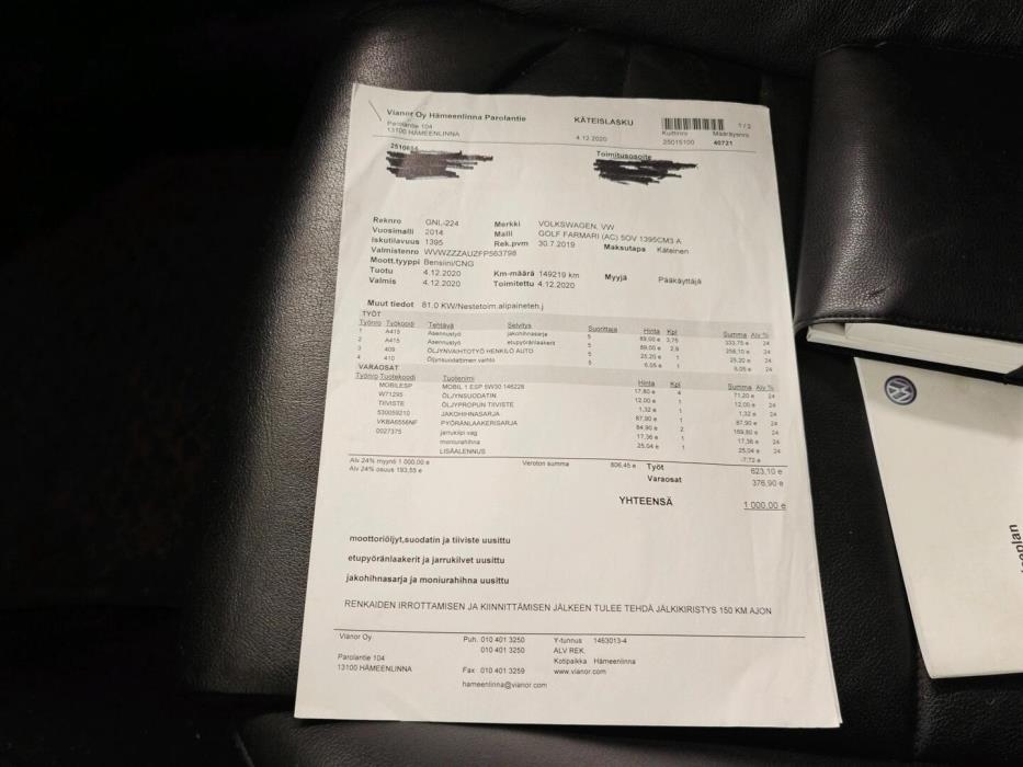 VOLKSWAGEN Golf 2014