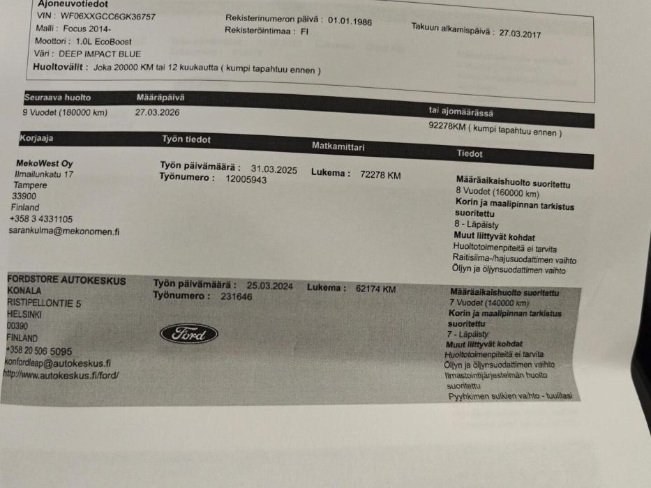 FORD Focus 2017