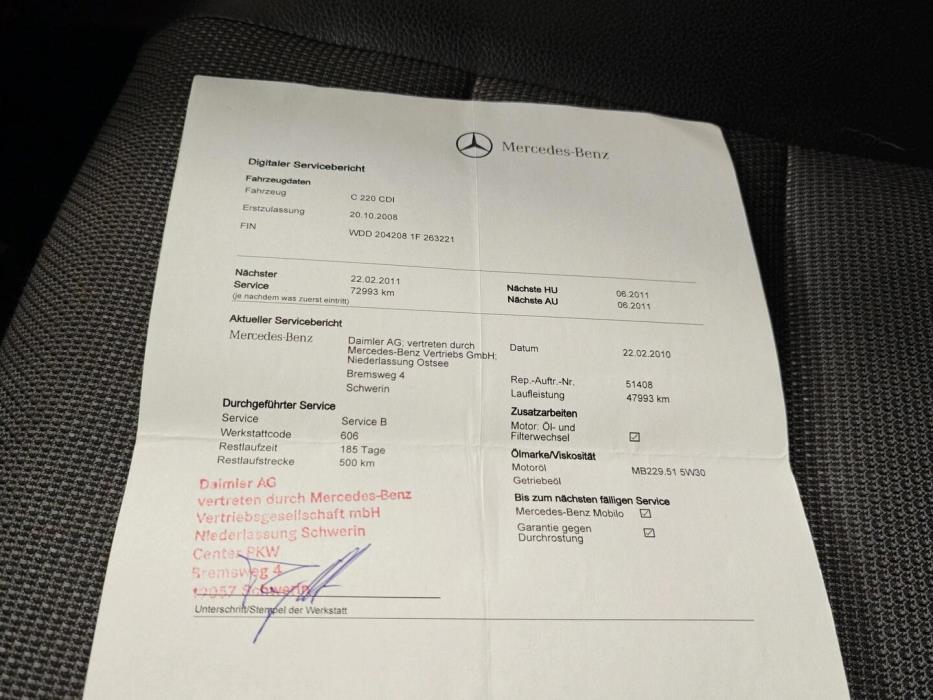 MERCEDES-BENZ C 2009