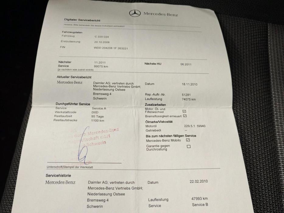 MERCEDES-BENZ C 2009