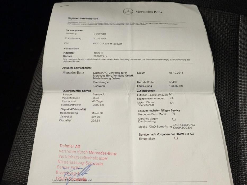 MERCEDES-BENZ C 2009