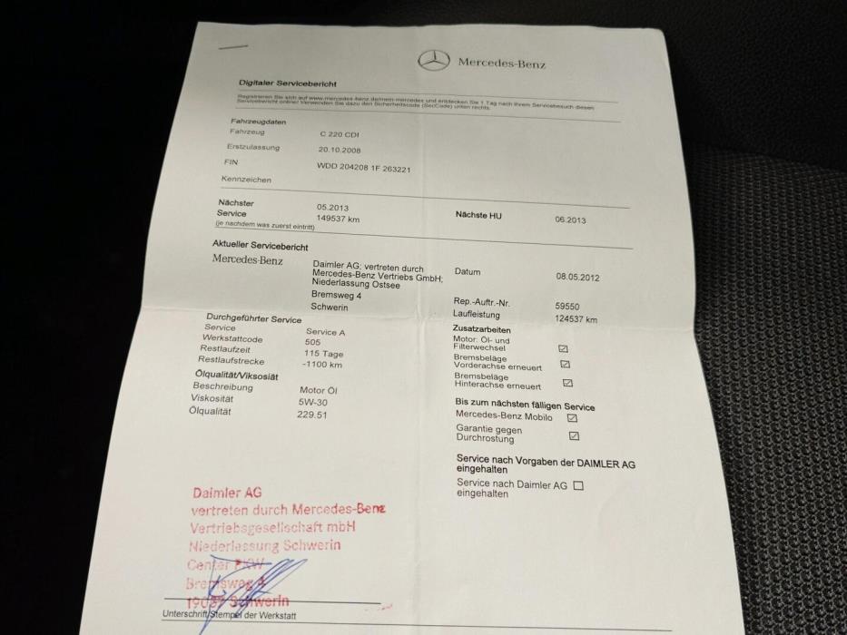 MERCEDES-BENZ C 2009