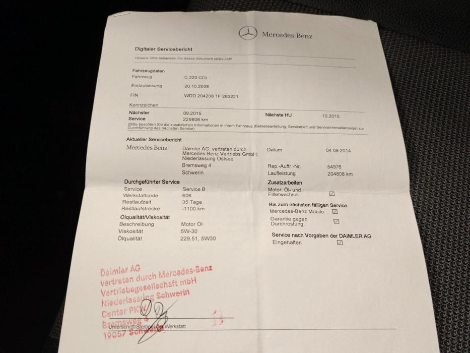 MERCEDES-BENZ C 2009