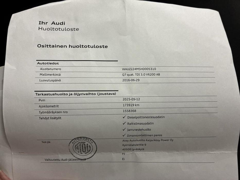 AUDI Q7 2016