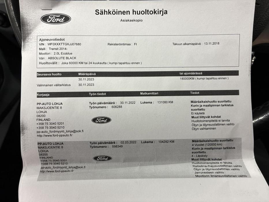 FORD Transit 2018
