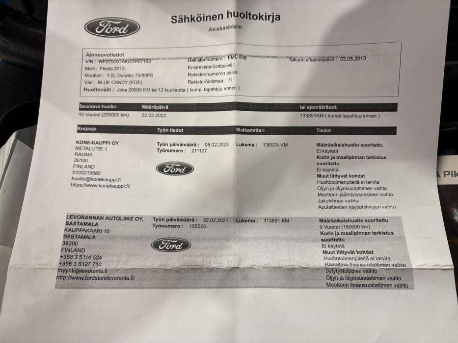 FORD Fiesta 2013