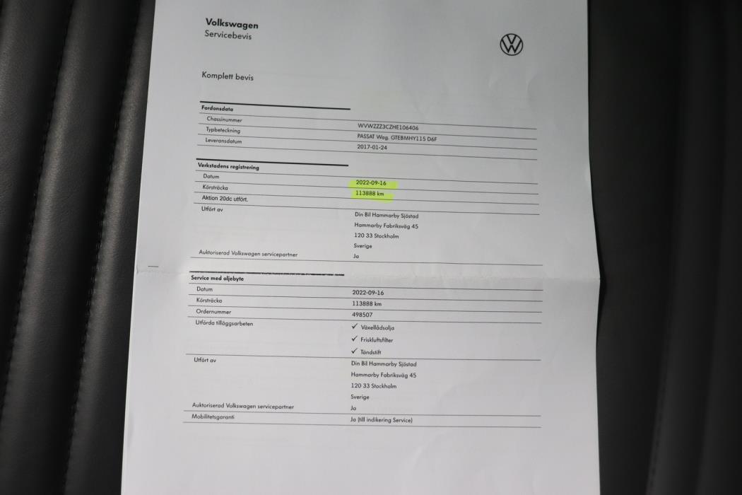 VOLKSWAGEN PASSAT 2017