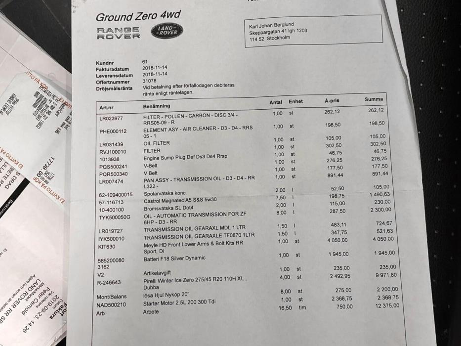 LAND ROVER Range Rover Sport 2006