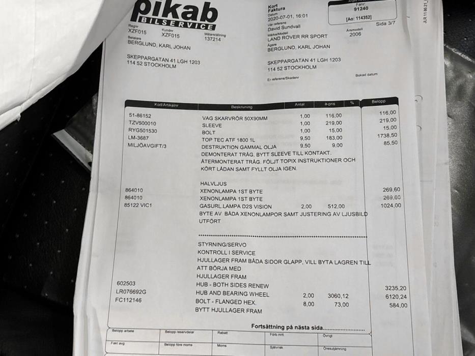 LAND ROVER Range Rover Sport 2006