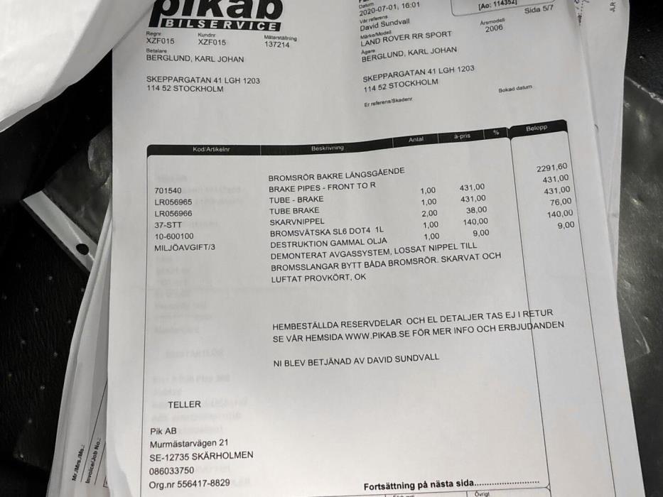 LAND ROVER Range Rover Sport 2006