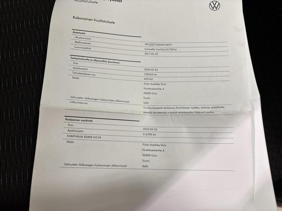 VOLKSWAGEN Caravelle 2017