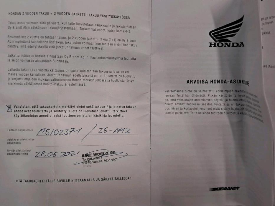 HONDA CBR 2021