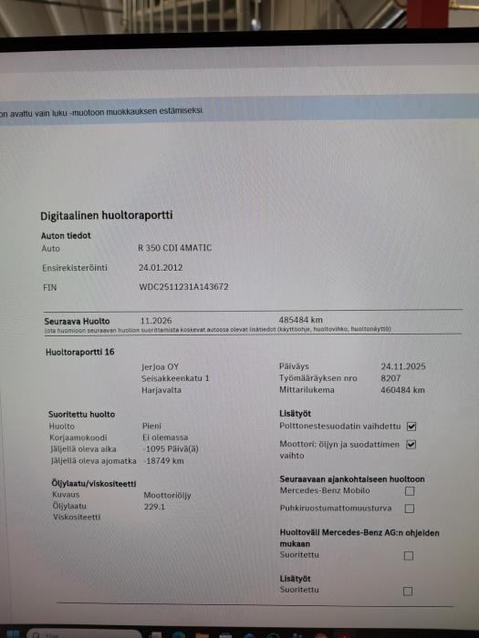 MERCEDES-BENZ R 2012