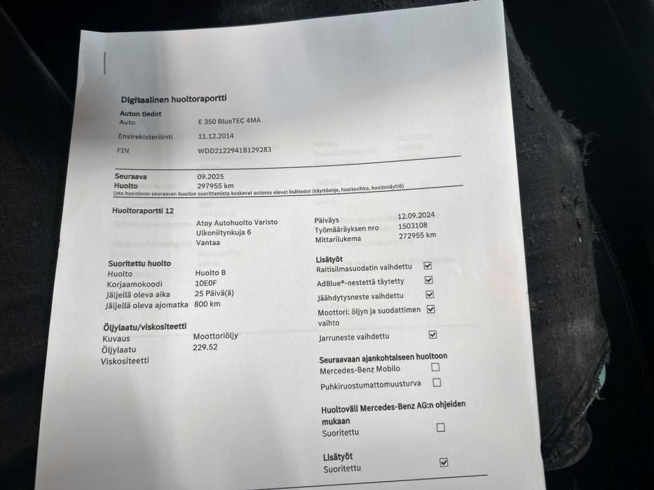 MERCEDES-BENZ E 2014