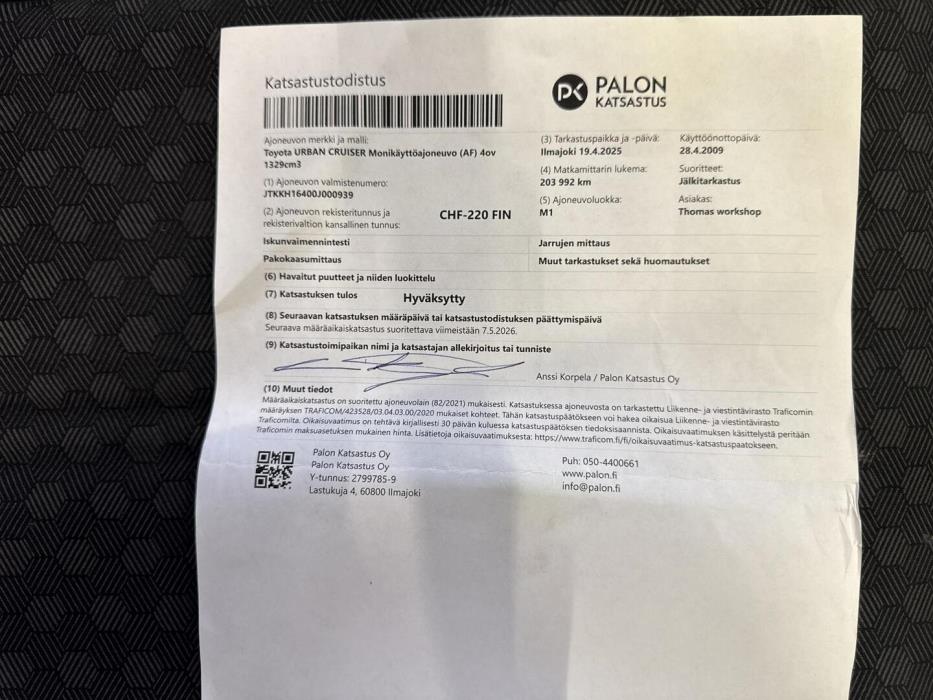 TOYOTA Urban Cruiser 2009