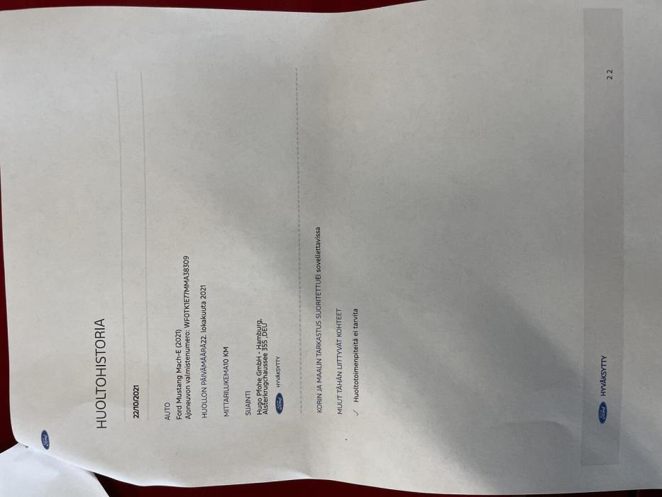 FORD MUSTANG MACH-E 2021